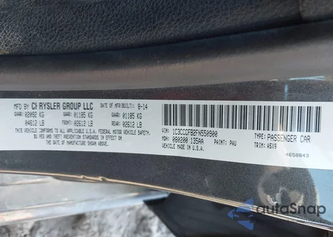 2015 Chrysler 200 Lx z USA, uszkodzony, nr VIN 1C3CCCFB2FN550900